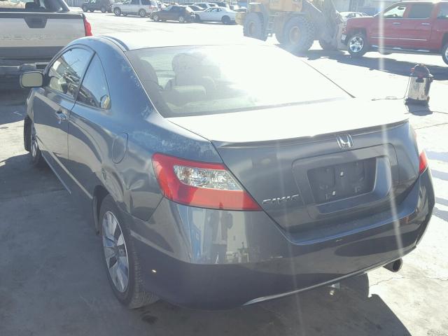 2HGFG12819H511337 - 2009 HONDA CIVIC EX ნაცრისფერი ფოტო 3