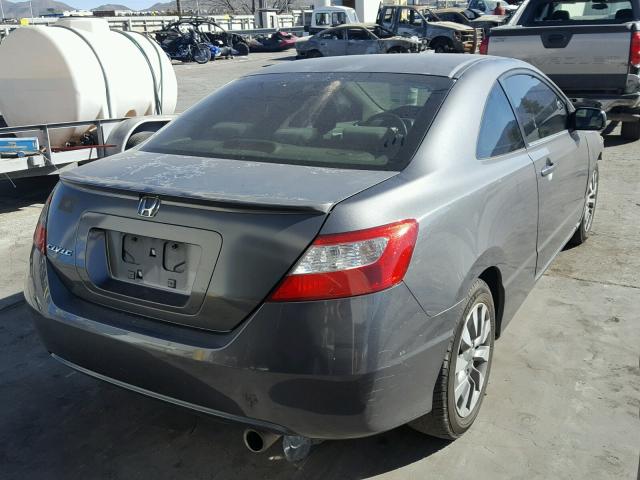 2HGFG12819H511337 - 2009 HONDA CIVIC EX GRAY photo 4