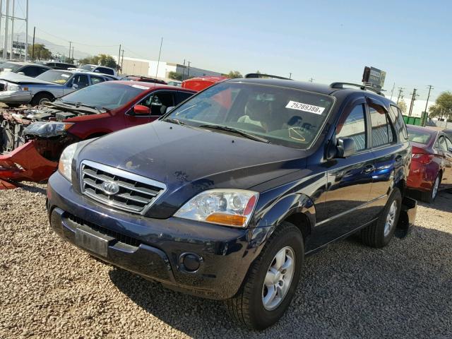 KNDJD735185843390 - 2008 KIA SORENTO EX BLUE photo 2