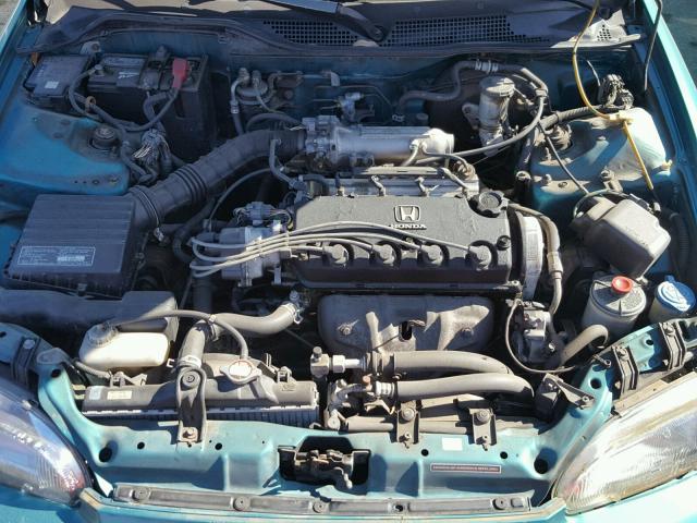 1HGEJ1258PL014482 - 1993 HONDA CIVIC EX მწვანე ფოტო 7