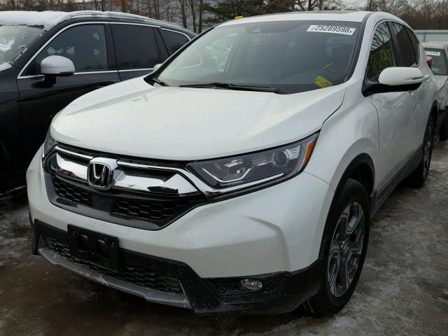 5J6RW2H86HL039675 - 2017 HONDA CR-V EXL WHITE photo 2