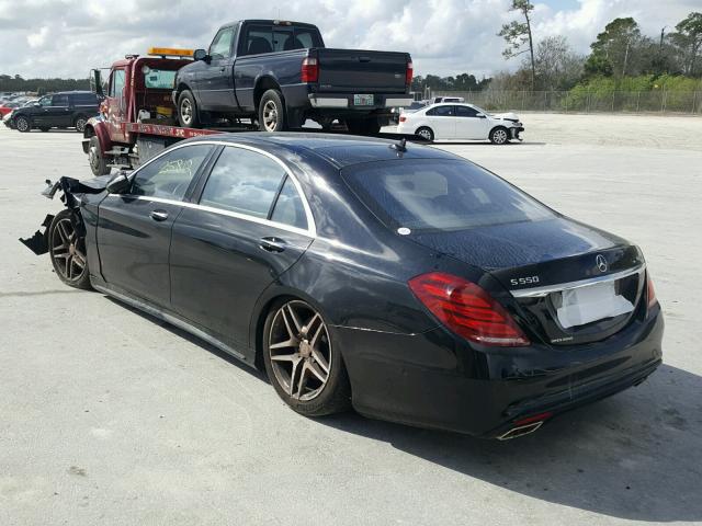 WDDUG8FB3FA129766 - 2015 MERCEDES-BENZ S 550 4MAT BLACK photo 3