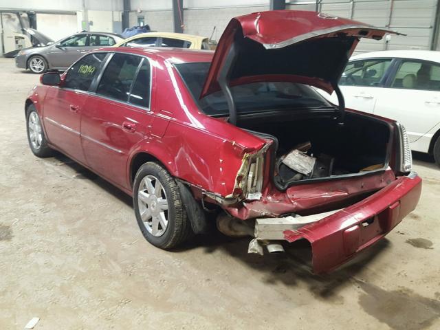 1G6KD57Y37U234774 - 2007 CADILLAC DTS RED photo 3