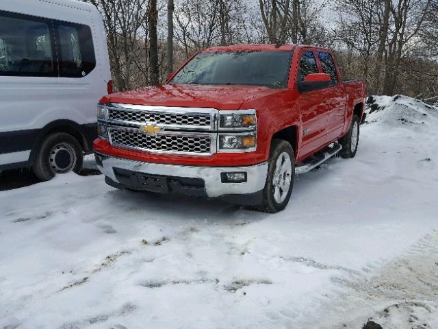 3GCPCREC1FG406323 - 2015 CHEVROLET SILVERADO RED photo 2