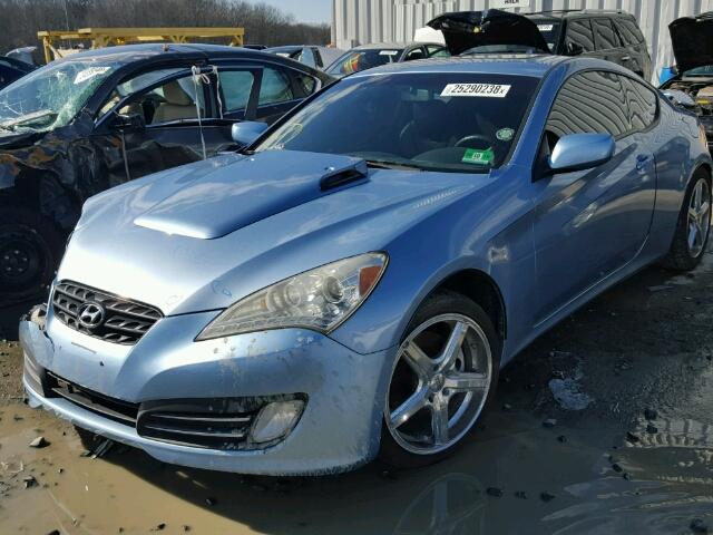 KMHHU6KH2AU040390 - 2010 HYUNDAI GENESIS CO BLUE photo 2