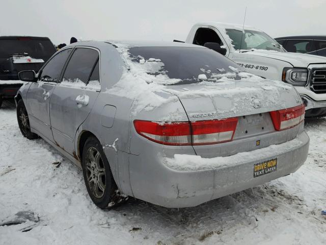 1HGCM56613A054255 - 2003 HONDA ACCORD EX SILVER photo 3