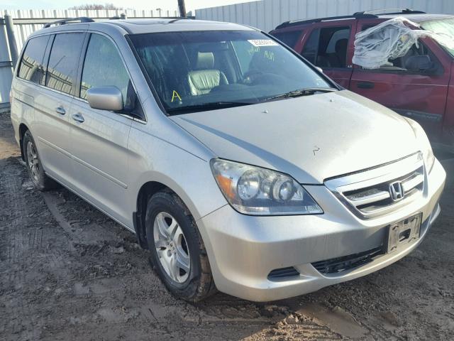 5FNRL38715B116785 - 2005 HONDA ODYSSEY EX SILVER photo 1