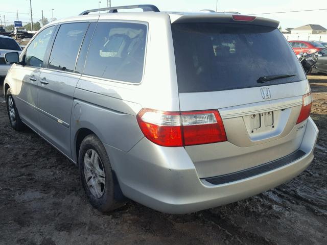 5FNRL38715B116785 - 2005 HONDA ODYSSEY EX SILVER photo 3