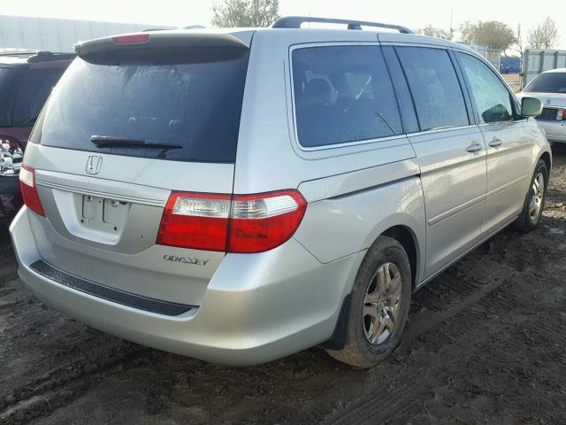 5FNRL38715B116785 - 2005 HONDA ODYSSEY EX SILVER photo 4