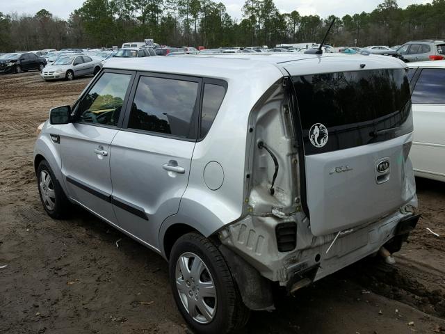 KNDJT2A58C7448161 - 2012 KIA SOUL SILVER photo 3