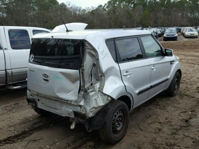 KNDJT2A58C7448161 - 2012 KIA SOUL SILVER photo 4