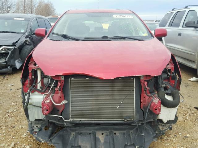 5Y2SP67029Z459407 - 2009 PONTIAC VIBE RED photo 9