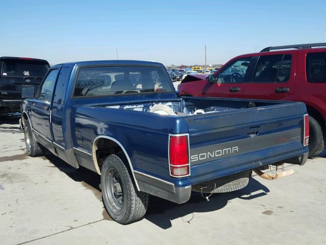 1GTCS19Z5N8503417 - 1992 GMC SONOMA BLUE photo 3