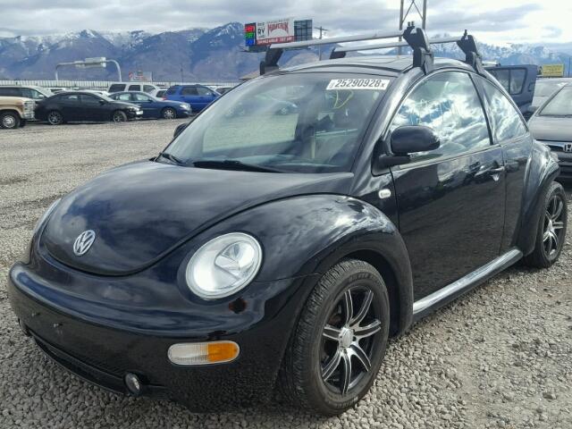 3VWCC21C9YM436828 - 2000 VOLKSWAGEN NEW BEETLE BLACK photo 2