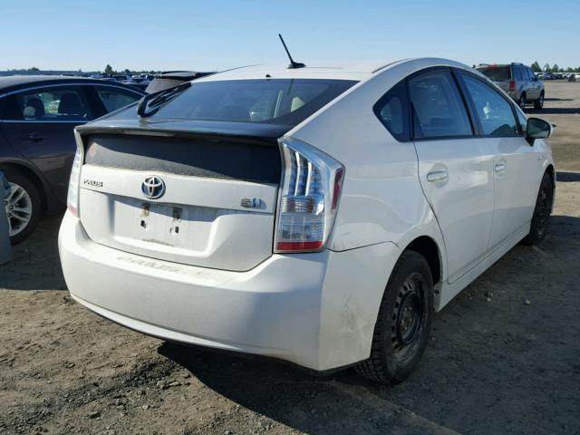 JTDKN3DU5A5013162 - 2010 TOYOTA PRIUS WHITE photo 4