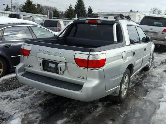 4S4BT62C657103380 - 2005 SUBARU BAJA SPORT SILVER photo 4