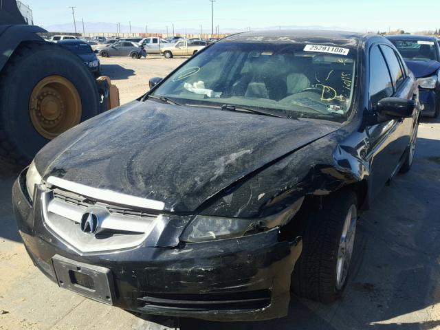 19UUA66224A056503 - 2004 ACURA TL BLACK photo 2