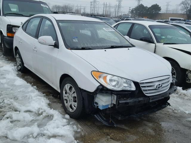 KMHDU4AD0AU947320 - 2010 HYUNDAI ELANTRA BL WHITE photo 1