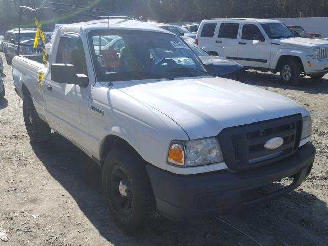 1FTYR10D37PA92594 - 2007 FORD RANGER WHITE photo 1