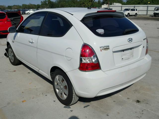 KMHCM3AC6AU179310 - 2010 HYUNDAI ACCENT BLU WHITE photo 3