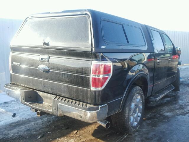 1FTFW1ET1CFB70385 - 2012 FORD F150 SUPER BLACK photo 4