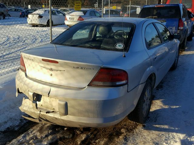 1C3AL66R05N501960 - 2005 CHRYSLER SEBRING LI SILVER photo 4