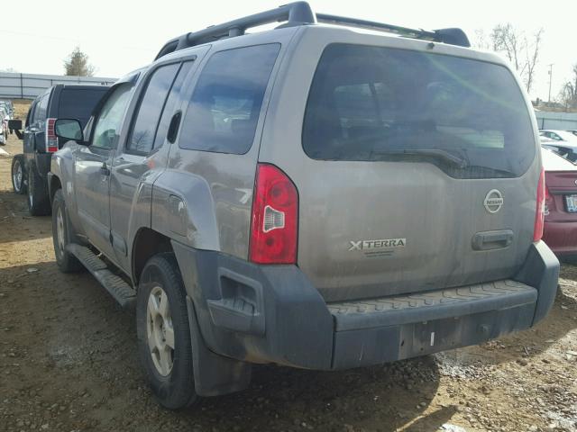 5N1AN08W65C620223 - 2005 NISSAN XTERRA OFF BROWN photo 3