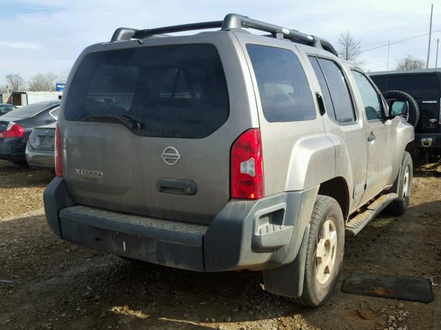 5N1AN08W65C620223 - 2005 NISSAN XTERRA OFF BROWN photo 4