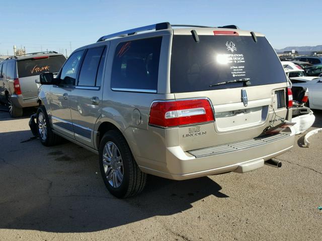 5LMFU27578LJ02054 - 2008 LINCOLN NAVIGATOR ოქროსფერი ფოტო 3