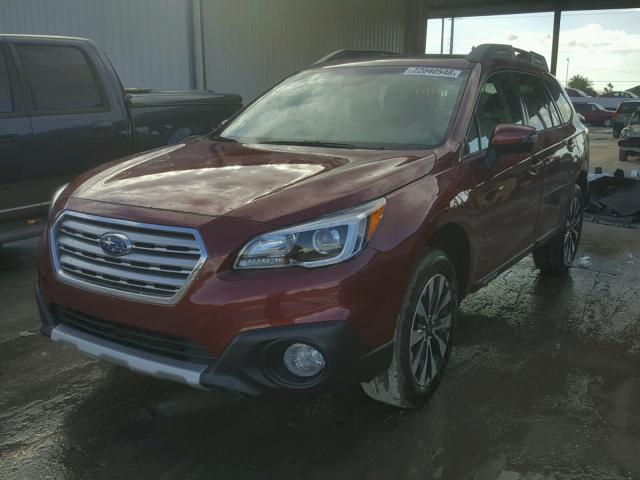 4S4BSANC0H3211037 - 2017 SUBARU OUTBACK 2. RED photo 2