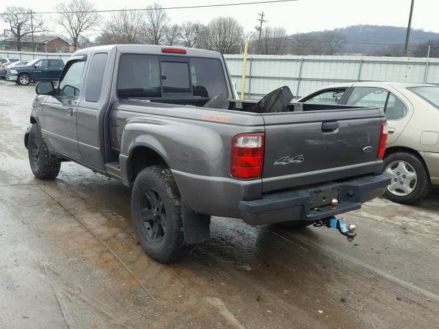 1FTZR45E24PA87373 - 2004 FORD RANGER SUP GRAY photo 3