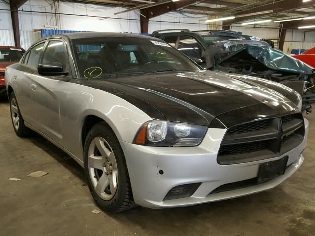 2C3CDXAT8CH228822 - 2012 DODGE CHARGER PO SILVER photo 1