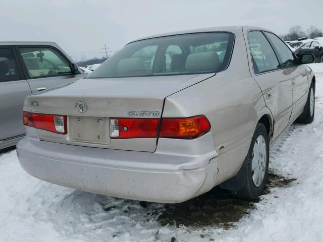 4T1BG22K71U110385 - 2001 TOYOTA CAMRY CE TAN photo 4