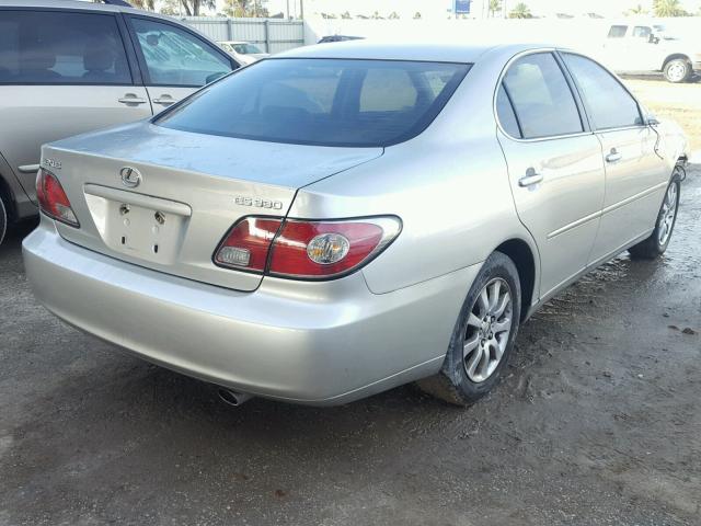 JTHBA30G045049338 - 2004 LEXUS ES 330 SILVER photo 4