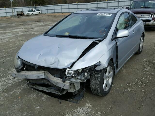 2HGFG12887H509646 - 2007 HONDA CIVIC EX ვერცხლისფერი ფოტო 2