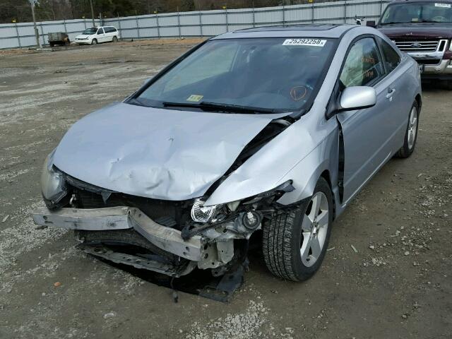 2HGFG12887H509646 - 2007 HONDA CIVIC EX SILVER photo 2