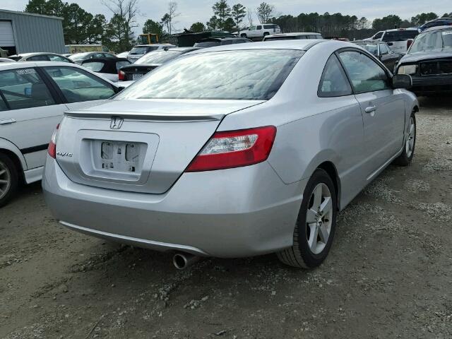 2HGFG12887H509646 - 2007 HONDA CIVIC EX SILVER photo 4