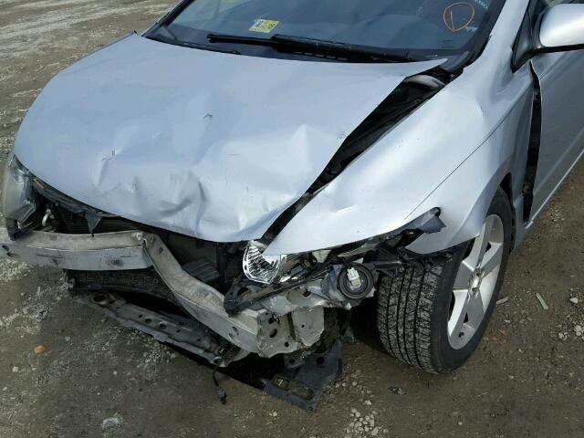 2HGFG12887H509646 - 2007 HONDA CIVIC EX ვერცხლისფერი ფოტო 9