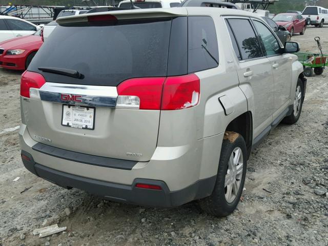 2GKFLWEK0E6272744 - 2014 GMC TERRAIN SL GOLD photo 4