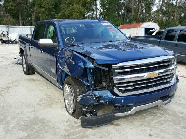 3GCPCTEJ9HG443408 - 2017 CHEVROLET SILVERADO BLUE photo 1