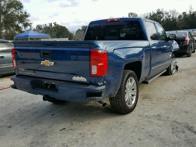 3GCPCTEJ9HG443408 - 2017 CHEVROLET SILVERADO BLUE photo 4