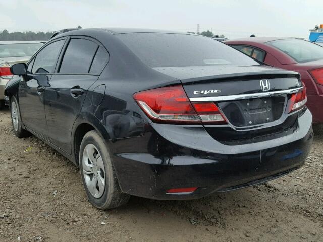 19XFB2F56FE068693 - 2015 HONDA CIVIC LX BLACK photo 3