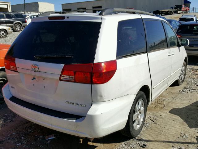 5TDZA22C54S017077 - 2004 TOYOTA SIENNA XLE WHITE photo 4