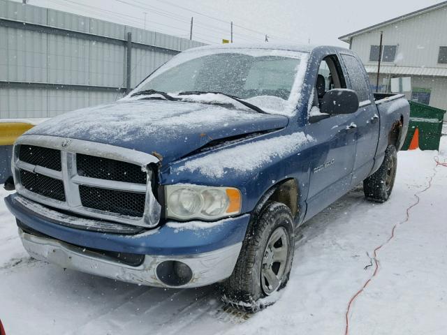 1D7HU18D23S290714 - 2003 DODGE RAM 1500 S BLUE photo 2