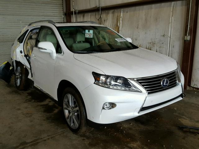 2T2BC1BA3FC002346 - 2015 LEXUS RX 450H WHITE photo 1