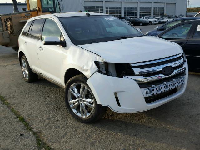 2FMDK3KCXEBA44593 - 2014 FORD EDGE LIMIT WHITE photo 1