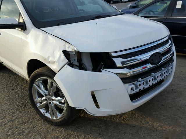 2FMDK3KCXEBA44593 - 2014 FORD EDGE LIMIT WHITE photo 9