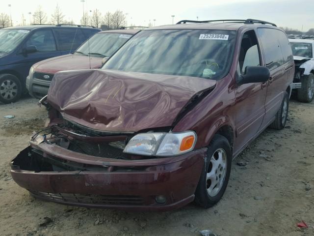 1GHDX03E33D223967 - 2003 OLDSMOBILE SILHOUETTE MAROON photo 2