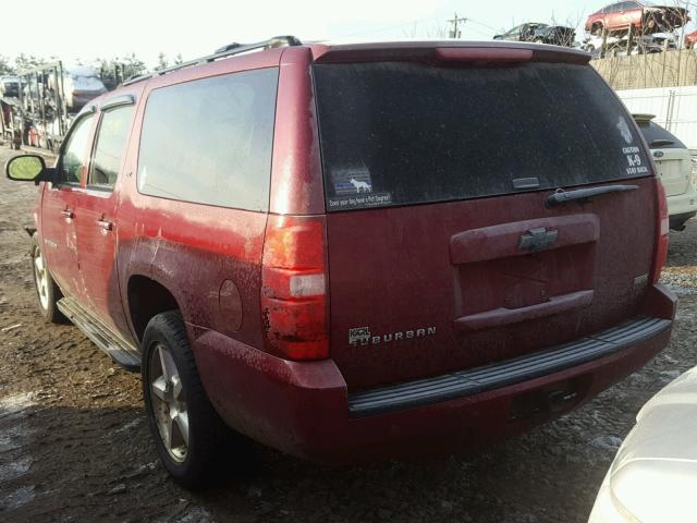 1GNFK16347J186262 - 2007 CHEVROLET SUBURBAN K MAROON photo 3