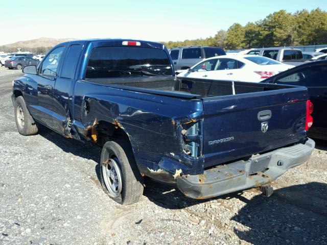 1D7HE22K65S353553 - 2005 DODGE DAKOTA ST BLUE photo 3